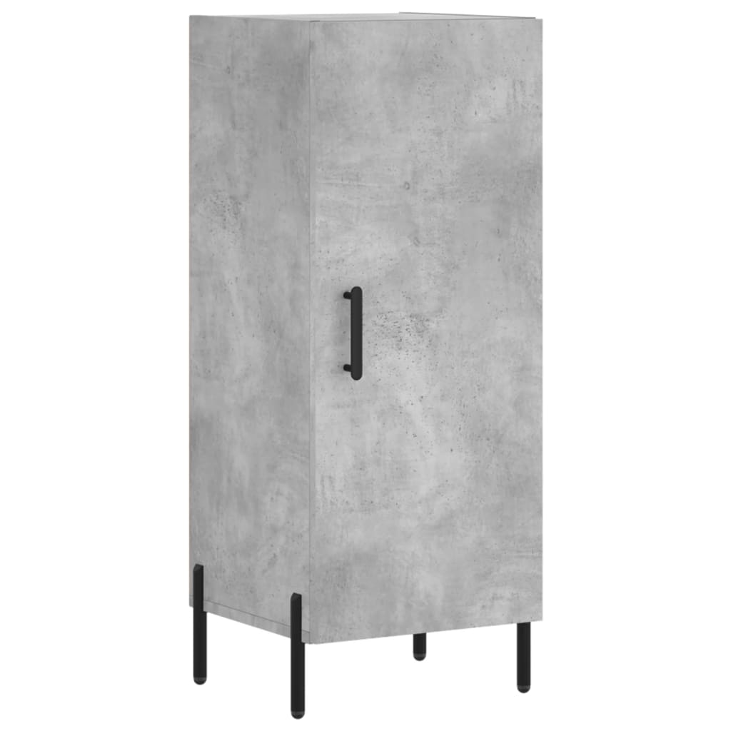 Credenza Grigio Cemento 34,5x34x90 cm in Legno Multistrato - homemem39