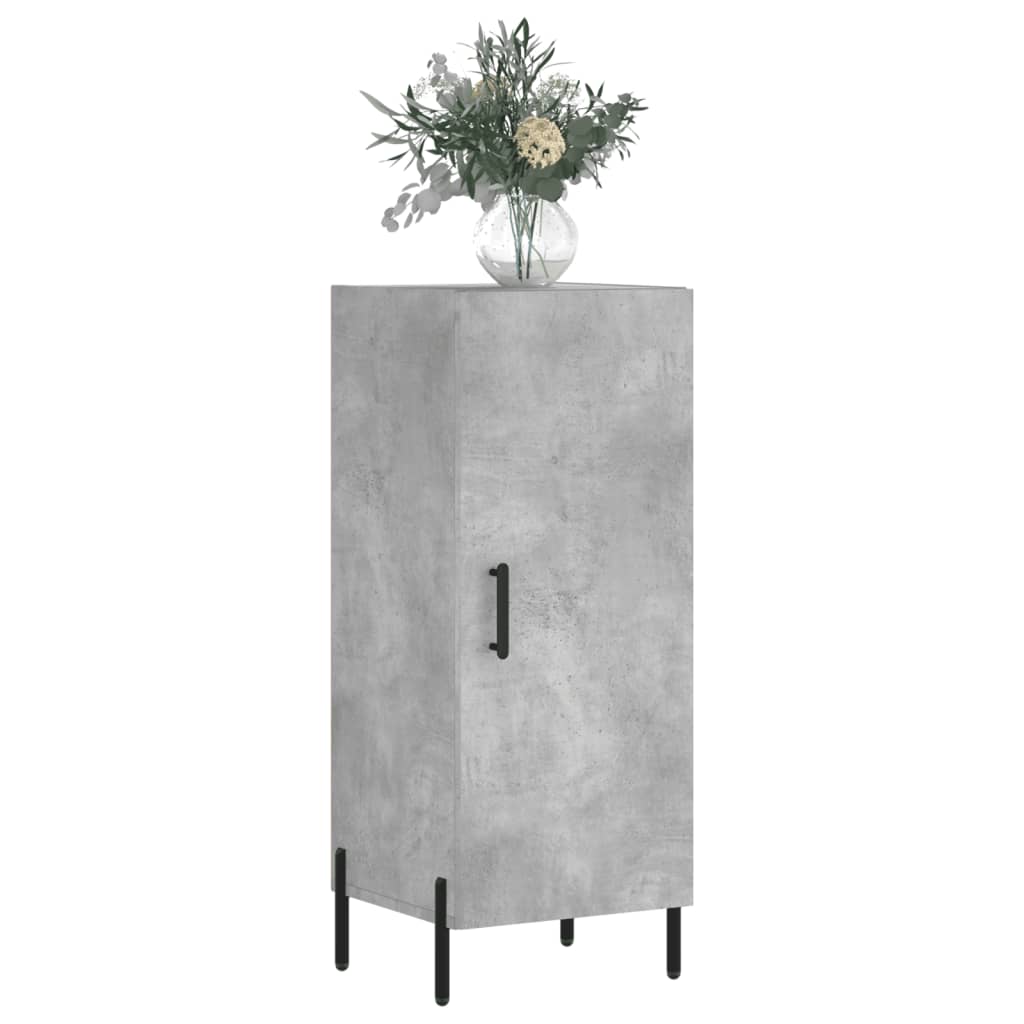 Credenza Grigio Cemento 34,5x34x90 cm in Legno Multistrato - homemem39