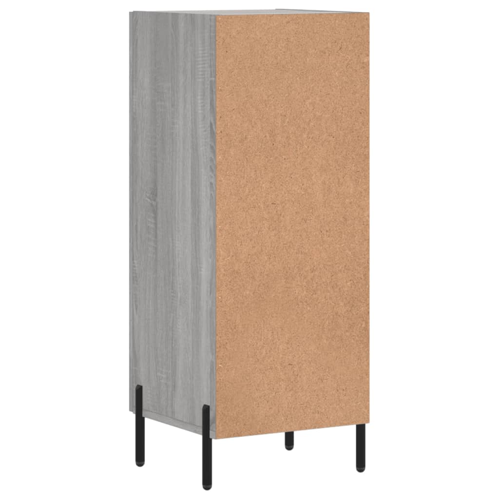 Credenza Grigio Sonoma 34,5x34x90 cm in Legno Multistrato