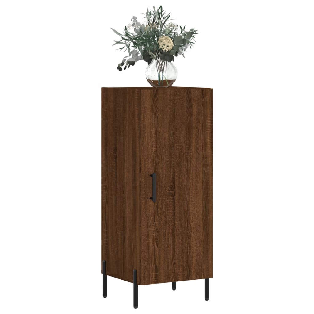 Credenza Rovere Marrone 34,5x34x90 cm in Legno Multistrato - homemem39