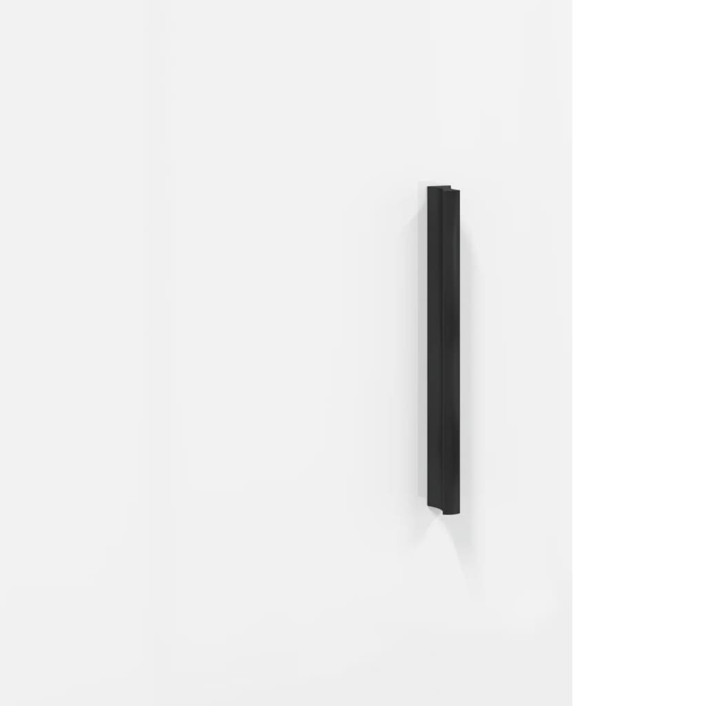 Credenza Bianca 34,5x34x90 cm in Legno Multistrato - homemem39