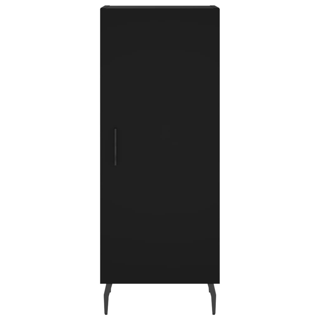 Credenza Nero 34,5x34x90 cm in Legno Multistrato - homemem39