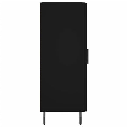 Credenza Nero 34,5x34x90 cm in Legno Multistrato - homemem39