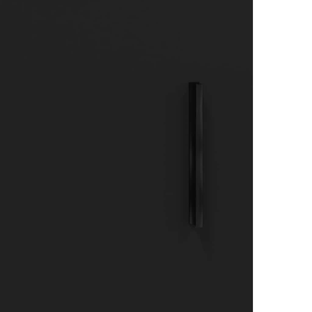 Credenza Nero 34,5x34x90 cm in Legno Multistrato