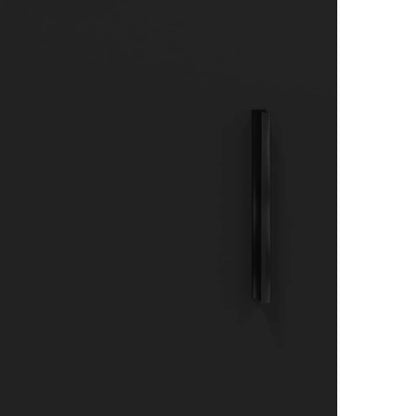 Credenza Nero 34,5x34x90 cm in Legno Multistrato