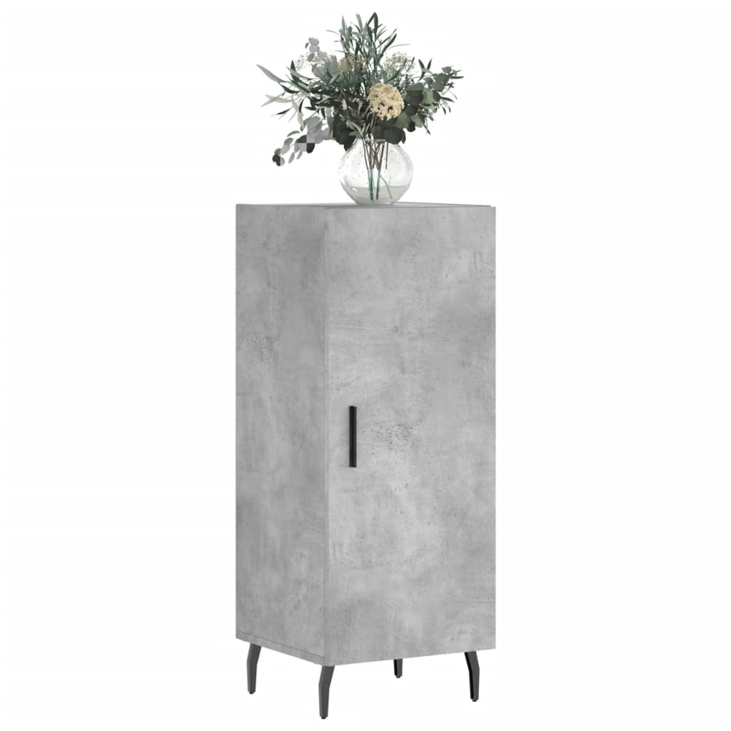 Credenza Grigio Cemento 34,5x34x90 cm in Legno Multistrato - homemem39