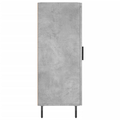 Credenza Grigio Cemento 34,5x34x90 cm in Legno Multistrato