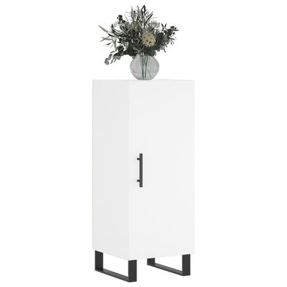 Credenza Bianca 34,5x34x90 cm in Legno Multistrato - homemem39