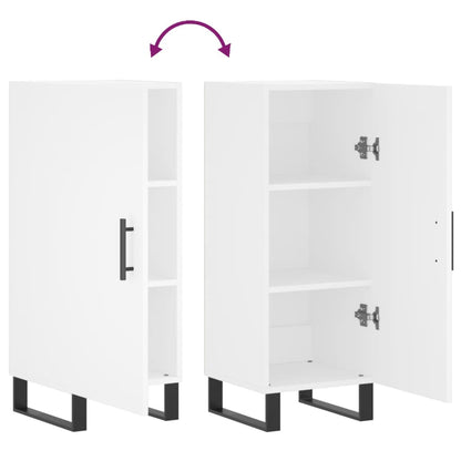 Credenza Bianca 34,5x34x90 cm in Legno Multistrato - homemem39
