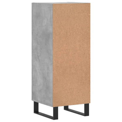Credenza Grigio Cemento 34,5x34x90 cm in Legno Multistrato - homemem39