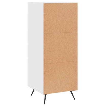 Credenza Bianco Lucido 34,5x34x90 cm in Legno Multistrato - homemem39