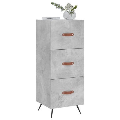 Credenza Grigio Cemento 34,5x34x90 cm in Legno Multistrato - homemem39