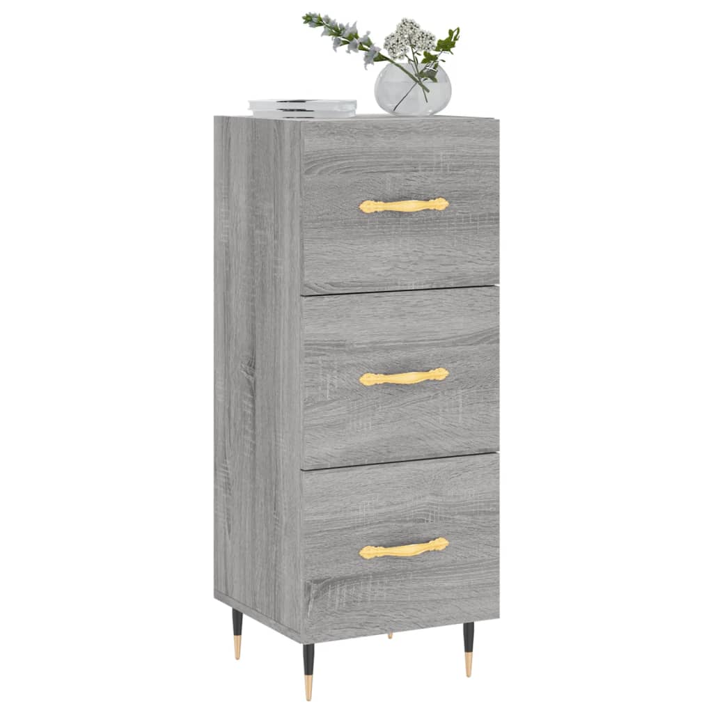 Credenza Grigio Sonoma 34,5x34x90 cm in Legno Multistrato | homemem39