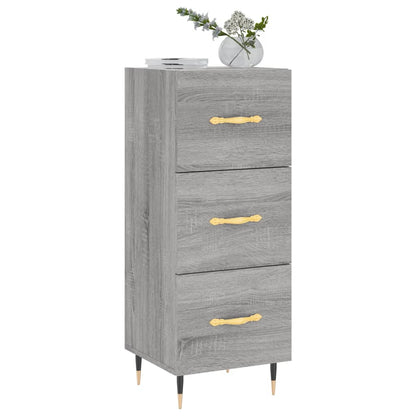 Credenza Grigio Sonoma 34,5x34x90 cm in Legno Multistrato
