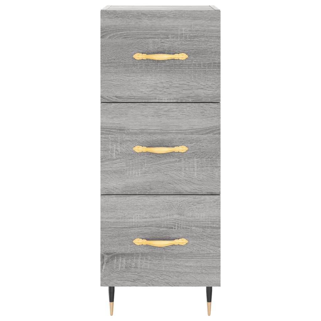 Credenza Grigio Sonoma 34,5x34x90 cm in Legno Multistrato | homemem39