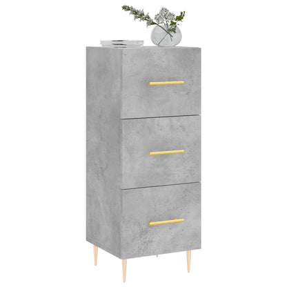 Credenza Grigio Cemento 34,5x34x90 cm in Legno Multistrato - homemem39
