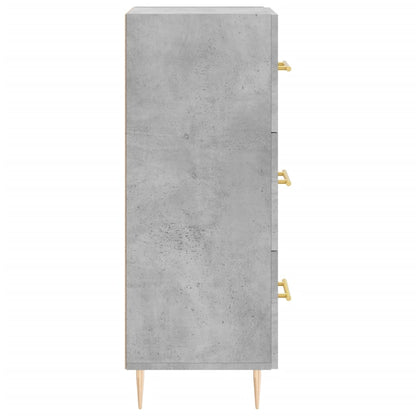 Credenza Grigio Cemento 34,5x34x90 cm in Legno Multistrato - homemem39