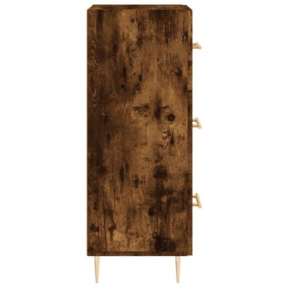 Credenza Rovere Fumo 34,5x34x90 cm in Legno Multistrato