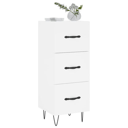 Credenza Bianca 34,5x34x90 cm in Legno Multistrato