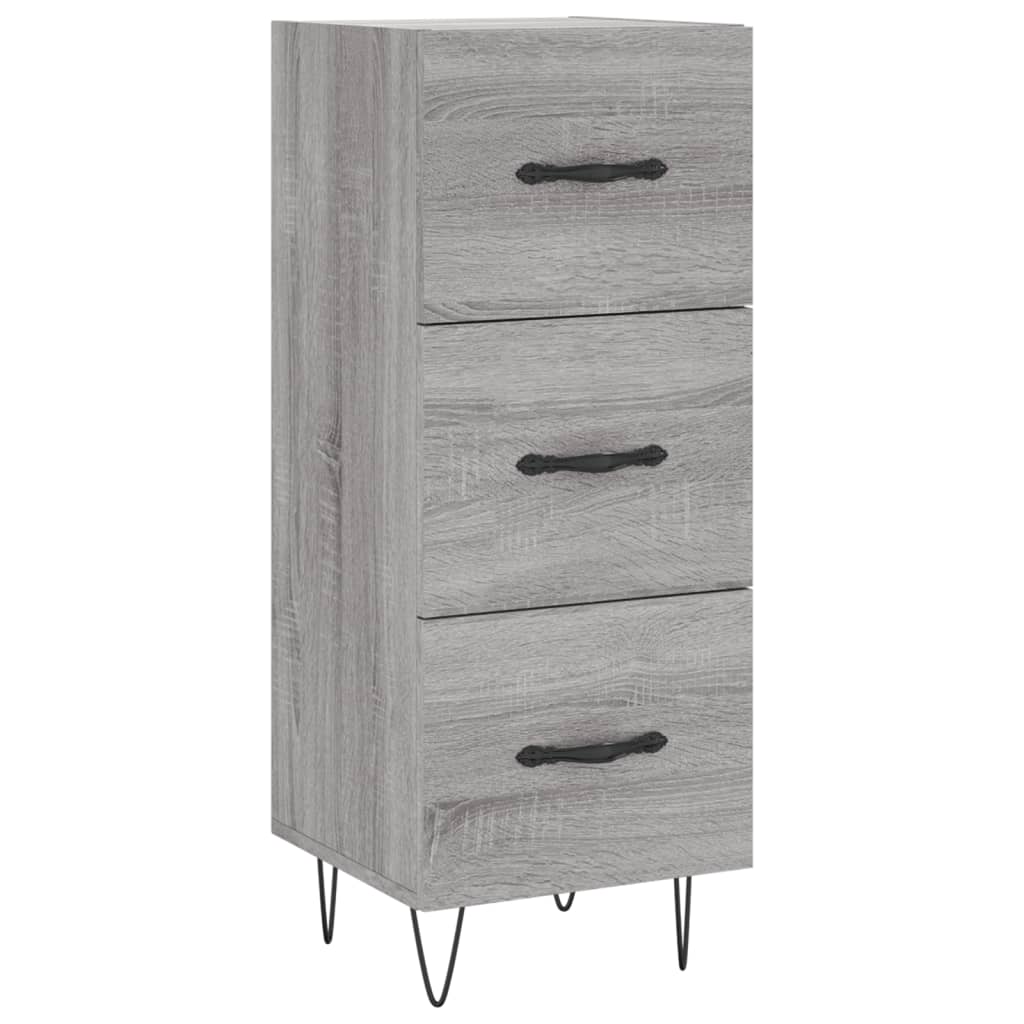 Credenza Grigio Sonoma 34,5x34x90 cm in Legno Multistrato