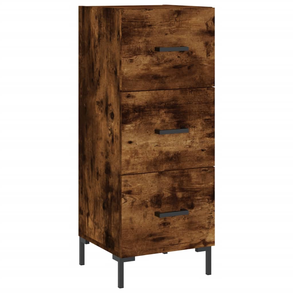 Credenza Rovere Fumo 34,5x34x90 cm in Legno Multistrato | homemem39
