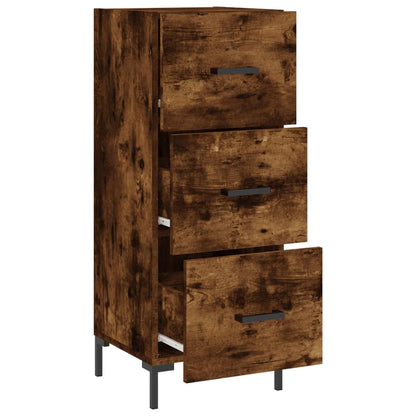 Credenza Rovere Fumo 34,5x34x90 cm in Legno Multistrato | homemem39