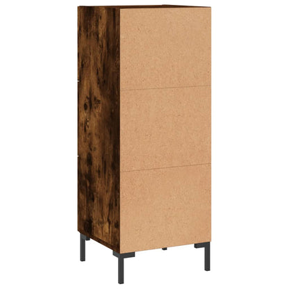 Credenza Rovere Fumo 34,5x34x90 cm in Legno Multistrato | homemem39