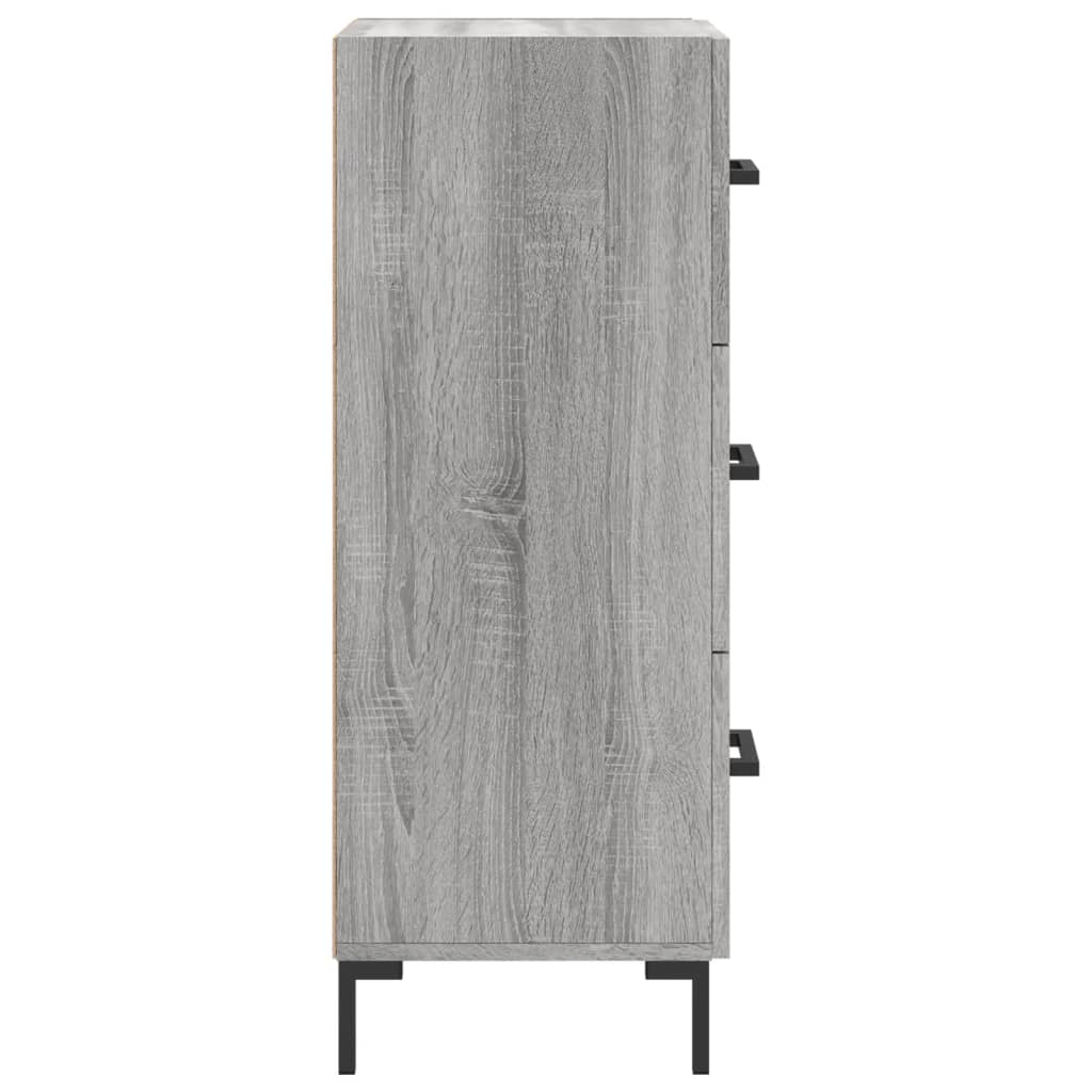 Credenza Grigio Sonoma 34,5x34x90 cm in Legno Multistrato