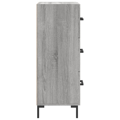 Credenza Grigio Sonoma 34,5x34x90 cm in Legno Multistrato