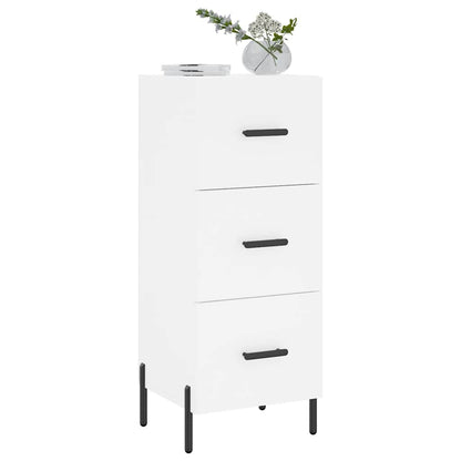 Credenza Bianca 34,5x34x90 cm in Legno Multistrato