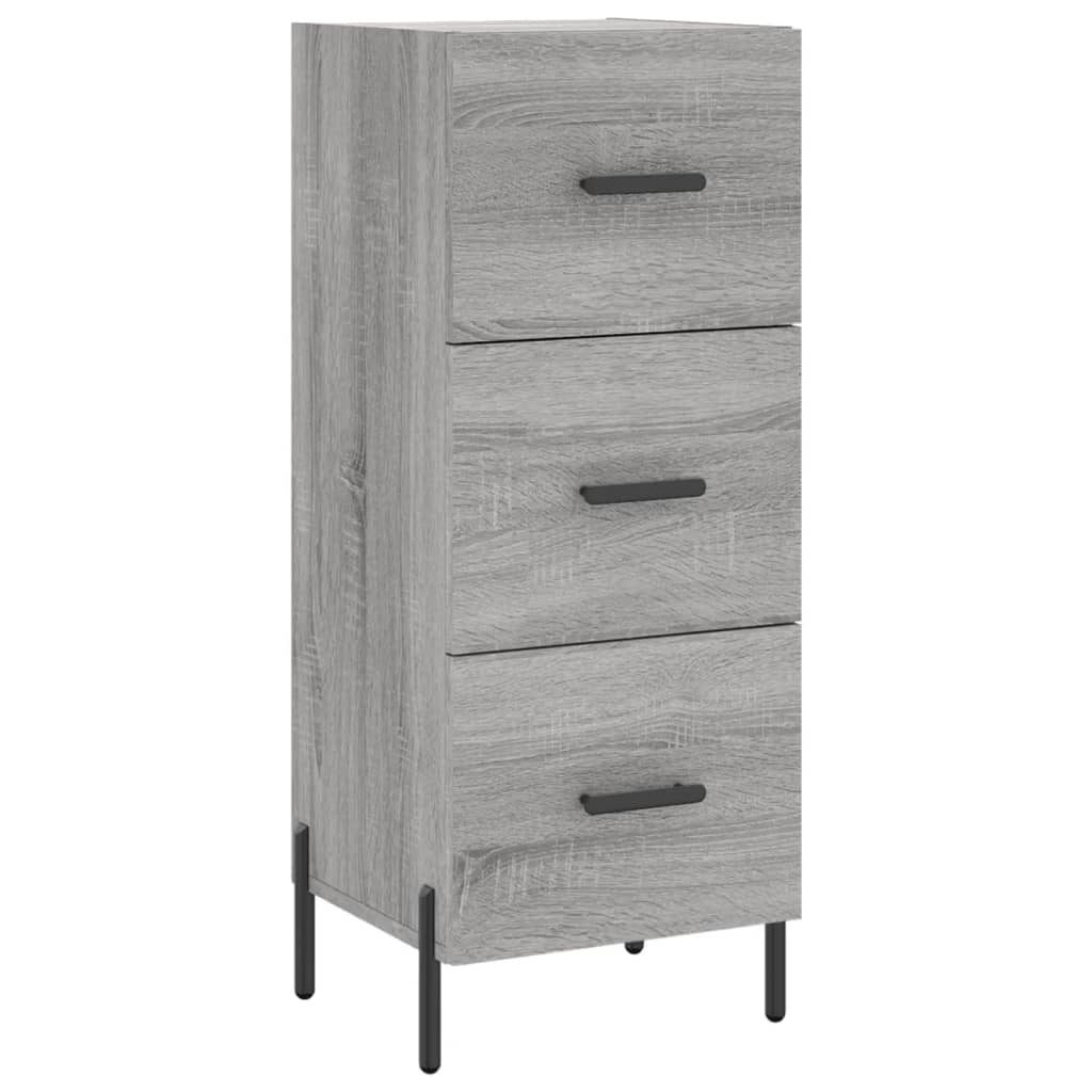 Credenza Grigio Sonoma 34,5x34x90 cm in Legno Multistrato - homemem39
