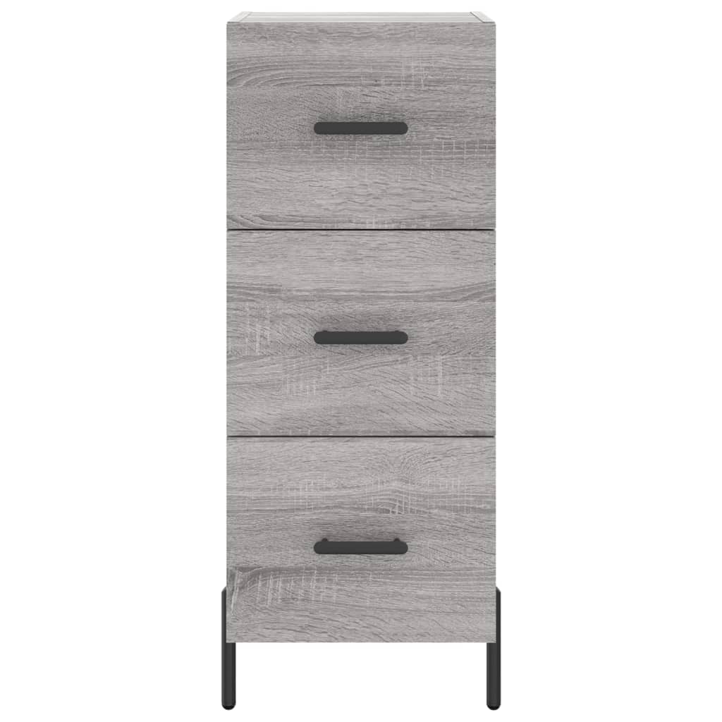 Credenza Grigio Sonoma 34,5x34x90 cm in Legno Multistrato - homemem39