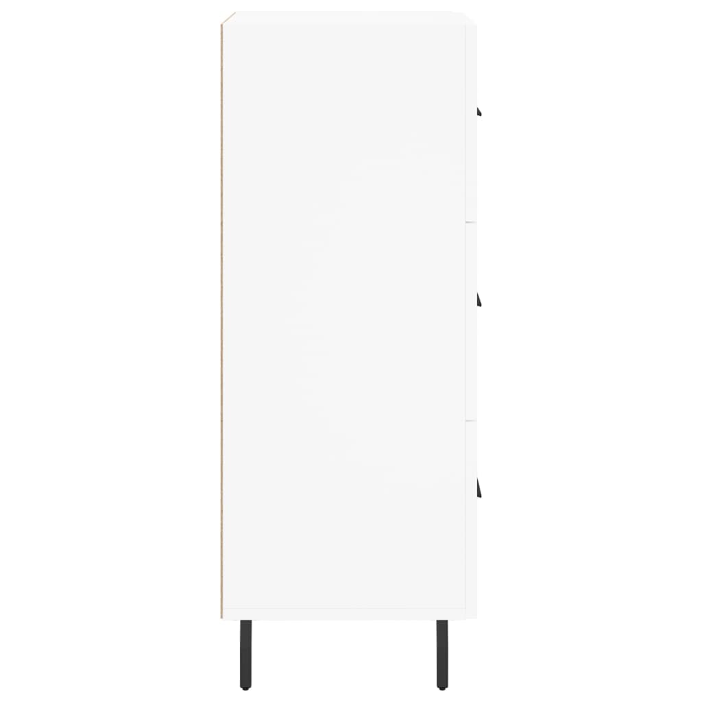 Credenza Bianca 34,5x34x90 cm in Legno Multistrato