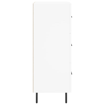 Credenza Bianca 34,5x34x90 cm in Legno Multistrato