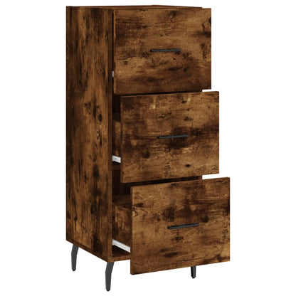 Credenza Rovere Fumo 34,5x34x90 cm in Legno Multistrato | homemem39