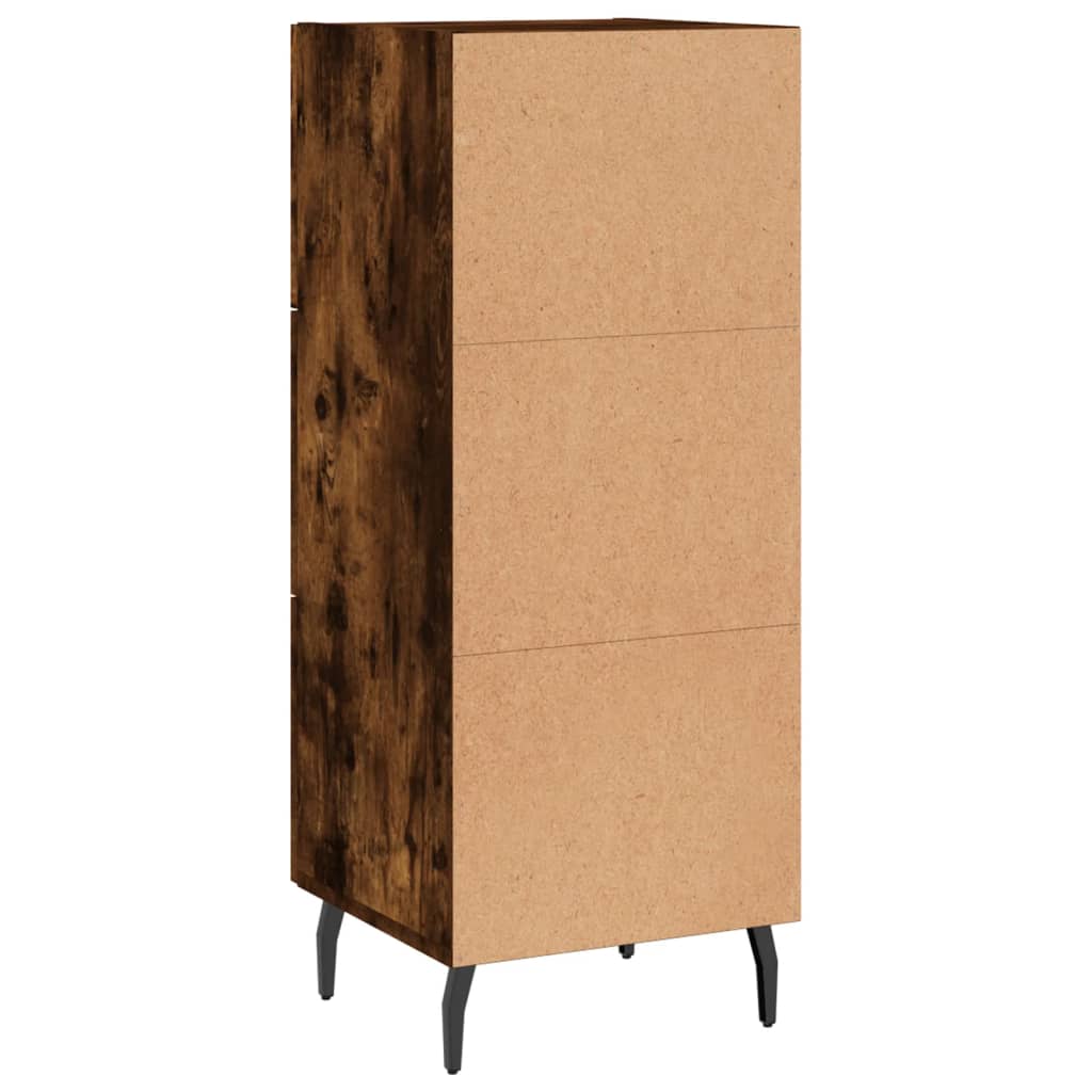 Credenza Rovere Fumo 34,5x34x90 cm in Legno Multistrato - homemem39