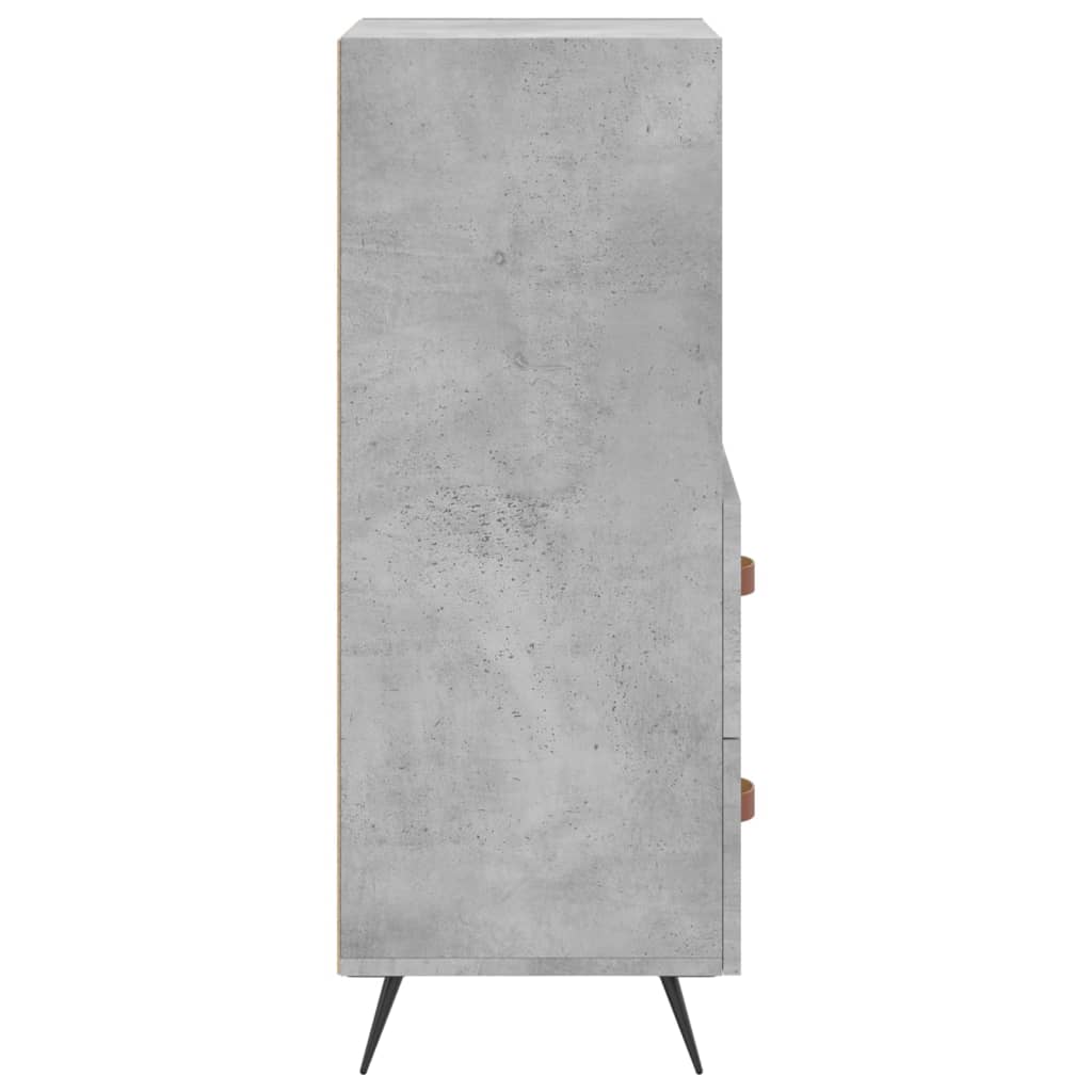 Credenza Grigio Cemento 34,5x34x90 cm in Legno Multistrato - homemem39