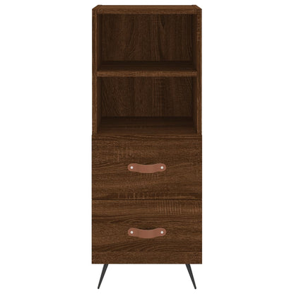 Credenza Rovere Marrone 34,5x34x90 cm in Legno Multistrato - homemem39
