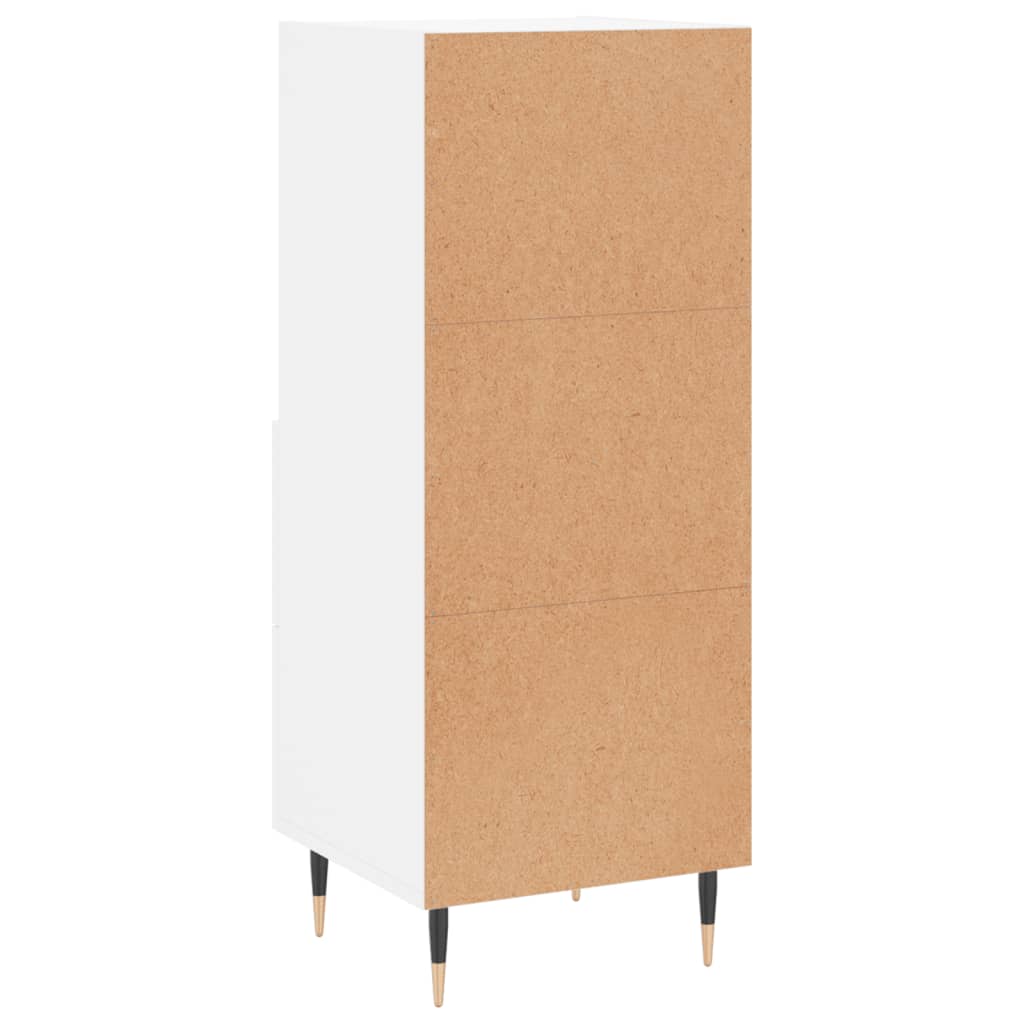 Credenza Bianca 34,5x34x90 cm in Legno Multistrato