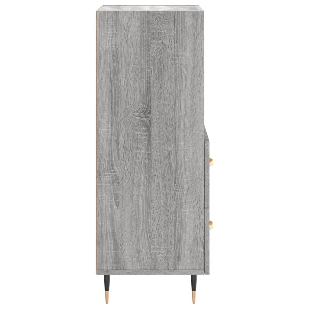 Credenza Grigio Sonoma 34,5x34x90 cm in Legno Multistrato