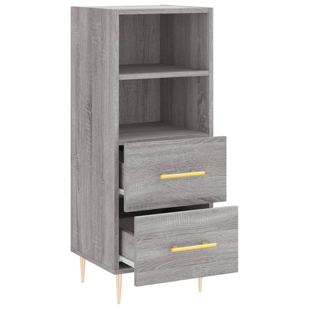 Credenza Grigio Sonoma 34,5x34x90 cm in Legno Multistrato - homemem39