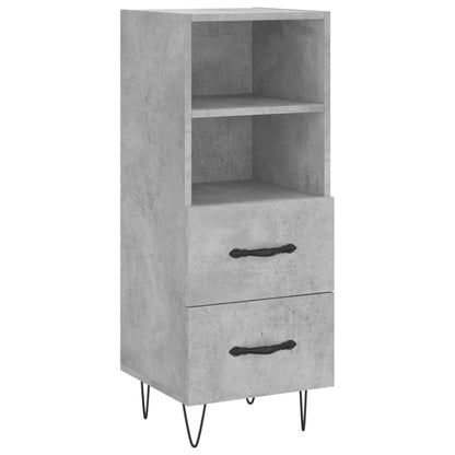 Credenza Grigio Cemento 34,5x34x90 cm in Legno Multistrato - homemem39