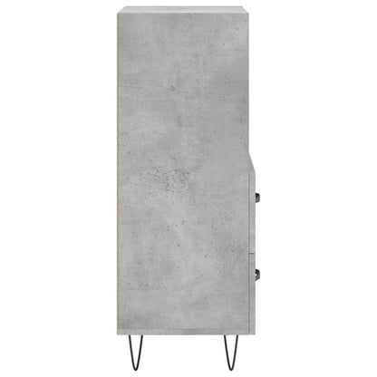 Credenza Grigio Cemento 34,5x34x90 cm in Legno Multistrato - homemem39
