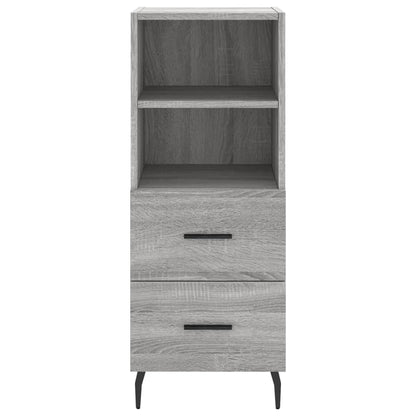 Credenza Grigio Sonoma 34,5x34x90 cm in Legno Multistrato - homemem39