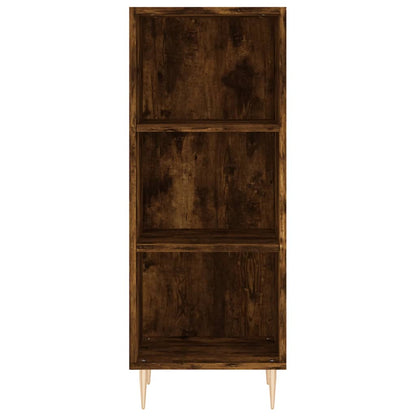 Credenza Rovere Fumo 34,5x32,5x90 cm in Legno Multistrato