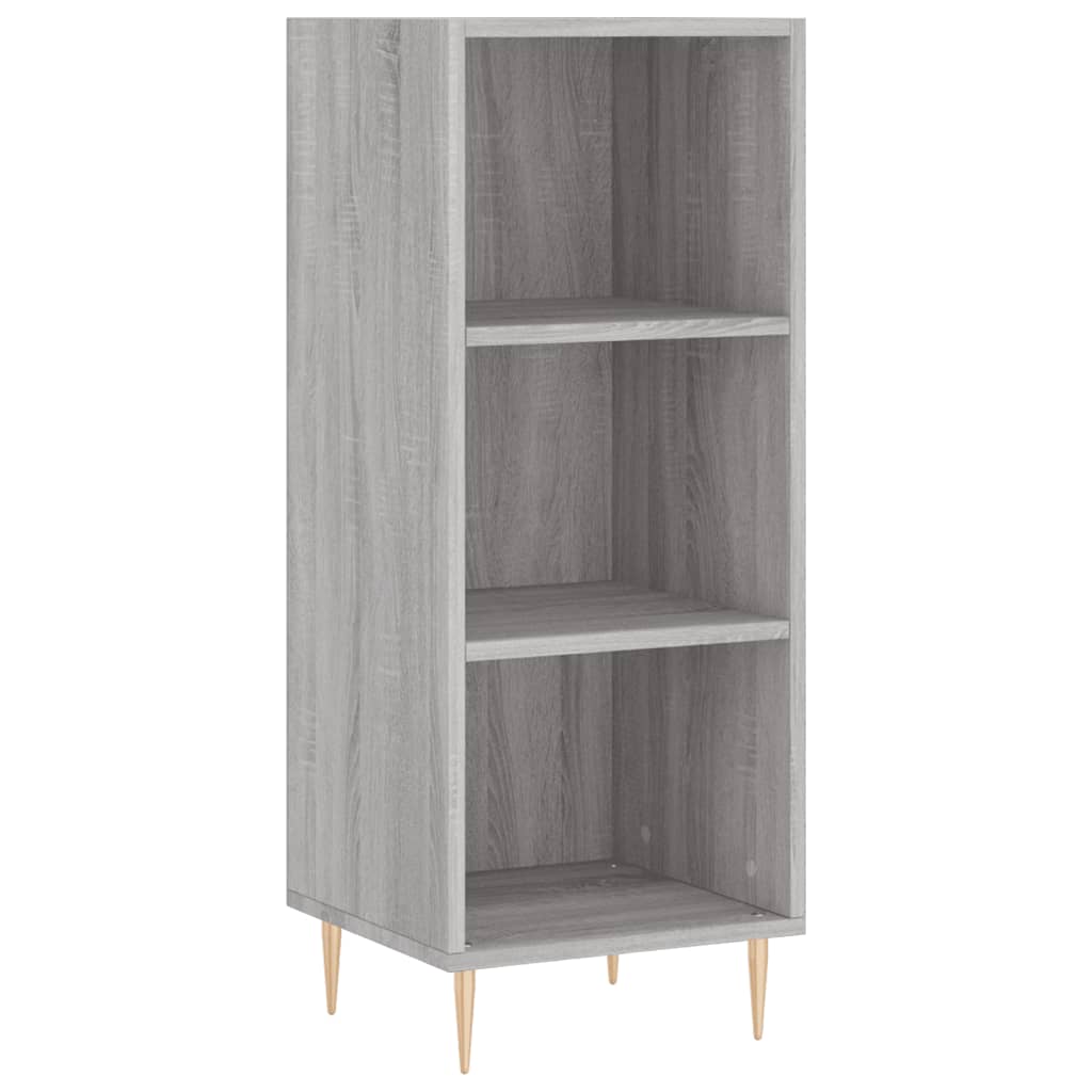 Credenza Grigio Sonoma 34,5x32,5x90 cm in Legno Multistrato