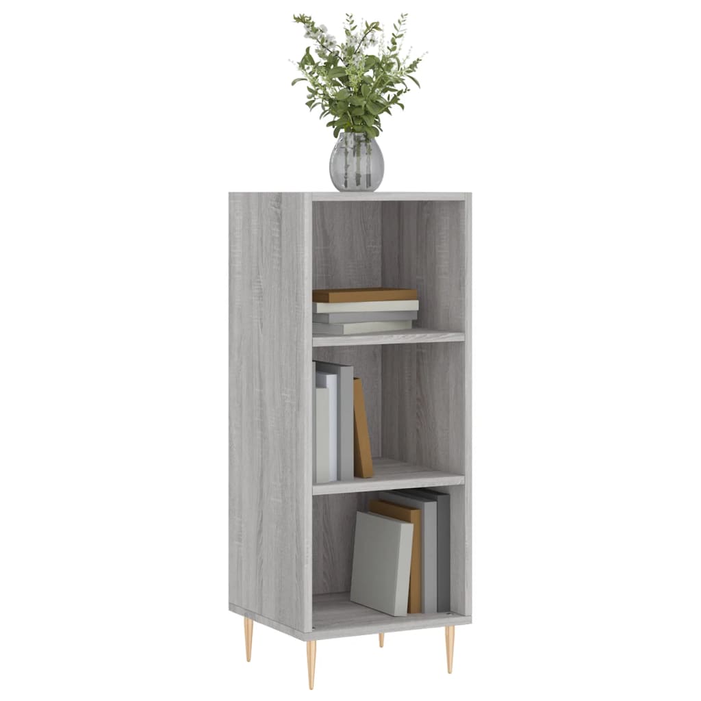 Credenza Grigio Sonoma 34,5x32,5x90 cm in Legno Multistrato