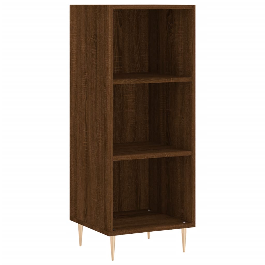 Credenza Rovere Marrone 34,5x32,5x90 cm in Legno Multistrato