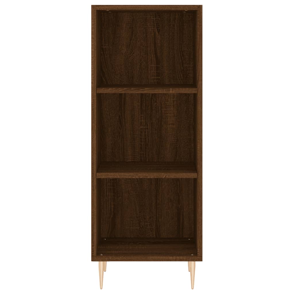 Credenza Rovere Marrone 34,5x32,5x90 cm in Legno Multistrato