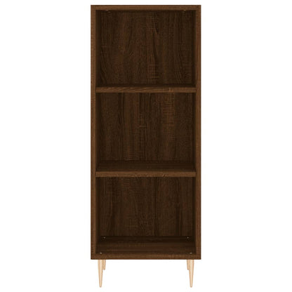 Credenza Rovere Marrone 34,5x32,5x90 cm in Legno Multistrato